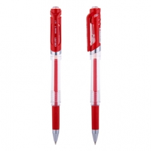 得力(deli) S20 0.7mm 办公中性笔水笔签字笔 红色 单支