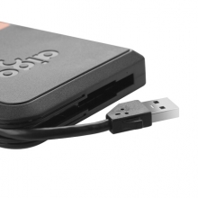 爱国者（aigo）HD806 1TB USB3.0 移动硬盘黑色 机线一体 抗震防摔
