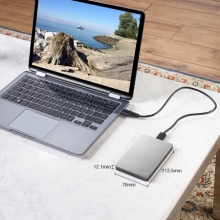 希捷(Seagate) STDR1000301 移动硬盘 1TB USB3.0 睿品 2.5英寸 银色 金属外壳 轻薄便携 兼容Mac PS4