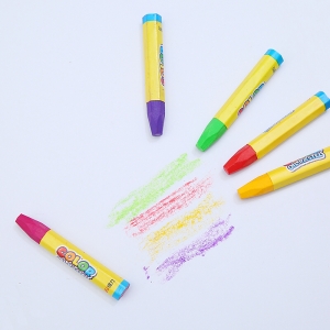 得力（deli） 油画棒学生美术绘画涂色笔不黏手儿童画笔绘画用品 12色/盒 6961