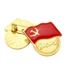 斯图 共产党员党徽 为人民服务别针款