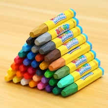 得力（deli） 油画棒学生美术绘画涂色笔不黏手儿童画笔绘画用品 12色/盒 6961