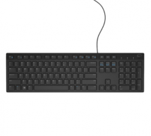 戴尔（DELL）KB216 有线商务办公键盘（黑色） 多媒体键盘(英文)