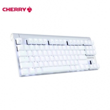 樱桃（CHERRY）MX8.0 G80-3880HSAEU-0 机械键盘 有线键盘 87键背光 白色 樱桃青轴
