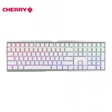 樱桃（Cherry）MX3.0S RGB G80-3874HXAEU-0 机械键盘 有线键盘 无钢板RGB灯效 白色 茶轴