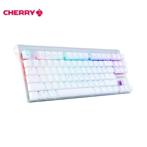 樱桃（CHERRY）MX8.0 G80-3888HYAEU-0  有线键盘 87键RGB背光 白色 樱桃红轴