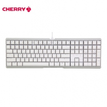樱桃（Cherry）MX3.0S G80-3870LSAEU-0 机械键盘 有线键盘  无钢板正刻 白色 青轴