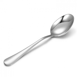 国产 不锈钢餐具 西餐冰淇淋主餐勺子尖形饭勺咖啡勺小号 17.2*4cm