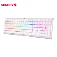 樱桃（Cherry）MX3.0S RGB G80-3874HSAEU-0 机械键盘 有线键盘无钢板RGB灯效 白色 青轴