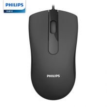 飞利浦（PHILIPS）SPK7101 鼠标 有线鼠标 黑色 1000dpi
