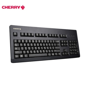 樱桃（Cherry）G80-3494LYCUS-2 有线键盘 全尺寸键盘 经典复古 全键无冲 黑色 红轴