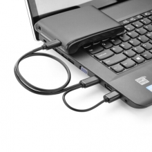 绿联（UGREEN）USB2.0转Mini USB数据线 移动硬盘相机行车记录仪T型接口电源充电连接线带双供电头0.5米10346