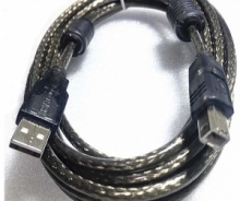 富运达 USB2.0打印机线 数据线 A-B 扁口对方口连接线 5米