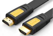 绿联 HD101 转接线 HDMI黄黑款扁线 0.75米 40422