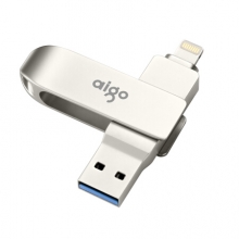 爱国者（aigo）64GB Lightning USB3.0 苹果U盘 U371 银色