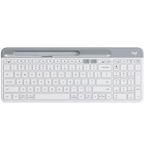 罗技（Logitech）K580 轻薄多设备无线键盘 蓝牙键盘 办公键盘 笔记本键盘 超薄 全尺寸 白色