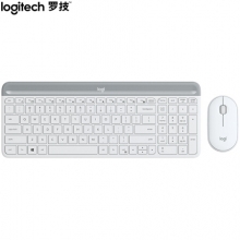 罗技（Logitech）MK470 键鼠套装 无线键鼠套装 芍药白 带无线2.4G接收器