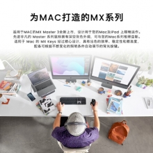 罗技 Logitech 适用于Mac的MX Master 3无线蓝牙优联双模跨计算机控制鼠标-深空灰