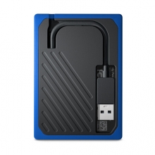 西部数据(WD)500g USB3.0 移动硬盘 固态(PSSD)钴蓝色(坚固耐用 小巧便携)