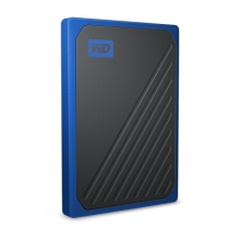 西部数据(WD)500g USB3.0 移动硬盘 固态(PSSD)钴蓝色(坚固耐用 小巧便携)