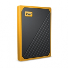 西部数据(WD)500G USB3.0移动硬盘 固态(PSSD)琥珀色(坚固耐用 小巧便携)