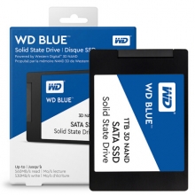 西部数据（WD）1TB SSD固态硬盘 SATA3.0接口 Blue系列-3D进阶高速读写版