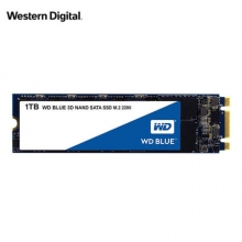 西部数据（WD）1TB SSD固态硬盘 M.2接口(SATA总线) Blue系列-3D进阶高速读写版