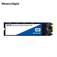 西部数据（WD）500GB SSD固态硬盘 M.2接口(SATA总线) Blue系列-3D进阶高速读写版