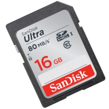 闪迪（SanDisk）16GB SD存储卡 C10 至尊高速版内存卡 读速80MB/s