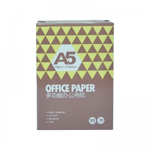 欧菲思达 A5 70g 复印纸咖色包装 10包/箱 （计价单位：包）