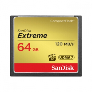闪迪（SanDisk） UDMA7 至尊超极速CF存储卡 64GB 读速120 MB/s 写速85MB/S