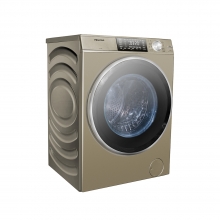 海信【XQG100-UH1406F】10KG/大容量洗烘一体变频滚筒洗衣机/贝式微蒸汽烘干/BLDC变频