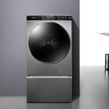 海信 XQG120-BH1406AYFI 蒸烫洗S9滚筒洗衣机全自动 12KG洗烘一体 蒸汽除菌免熨 阳光UV除菌