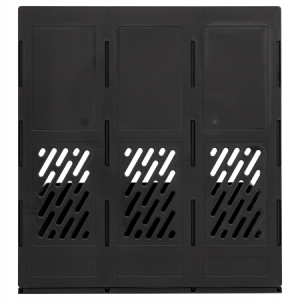 得力（deli）78998 四联镂空桌面文件框四栏带标签稳固文件栏文件筐资料框 黑色