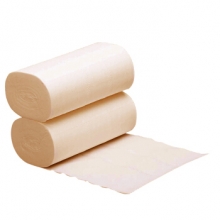 洁柔(C&S)无芯卷纸 自然木黄色纸 加厚4层70g卫生纸*12卷（母婴健康用纸 实芯卷纸 低白度类本色纸巾 ）