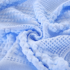 恒源祥HYX055BZ 星光三层提花毛巾被200*230CM 蓝色（床）