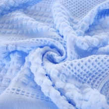 恒源祥HYX055BZ 星光三层提花毛巾被200*230CM 蓝色（床）
