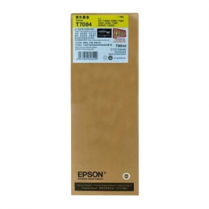 爱普生（EPSON）T7084 黄色墨盒 颜料墨 (适用SC-T3080/3280/5080/5280/7080/7280系列机型)约700ml