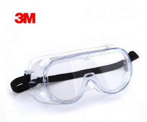 3M 防化学护目镜 1621 透明镜片 防刮擦