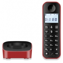 飞利浦 DCTG160 无绳电话机 单机 红色
