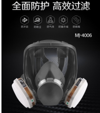 智汇 MJ-4006防毒面具全面罩 滤棉活性炭过滤式口罩 MJ-4006防毒面具七件套装防毒面罩
