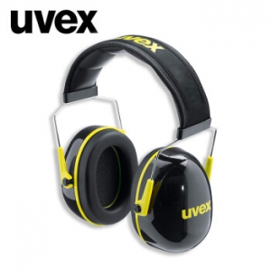 优唯斯（UVEX）K2 隔音耳罩防噪音工业打磨消音降噪防护耳罩 黑黄（降噪32dB)
