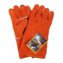 威特仕 10-2101-XL 锈橙色斜拇指款 防火耐磨隔热焊工烧焊劳保手套*1副