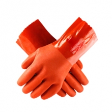 东亚 508 浸塑手套 PVC浸胶耐油耐酸耐磨 工业防护劳保手套1打(10副/打）