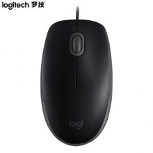 罗技（Logitech）M110 有线鼠标 静音鼠标 黑色
