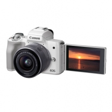 佳能（Canon）EOS M50 微单相机套机 旅游vlog男女学生相机 高清数码相机 M50白色单机+15-45mm镜头