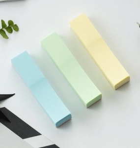 晨光 M＆G 优事贴三分条自粘便条纸 YS-12 76*17mm*3 (黄色、绿色、蓝色) 100页/条 3条/包