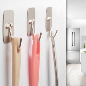 宜洁 不锈钢方形挂钩 Y-9515  3只/包