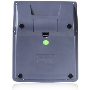 得力(deli)水晶按键12位记忆储存语音计算器 大屏音乐闹钟语音计算机 银灰1529