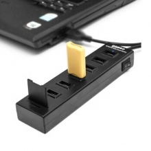 酷比客 L-CUBIC USB集线器 LCHC06BK 6口 USB2.0 (黑色) 带读卡器
